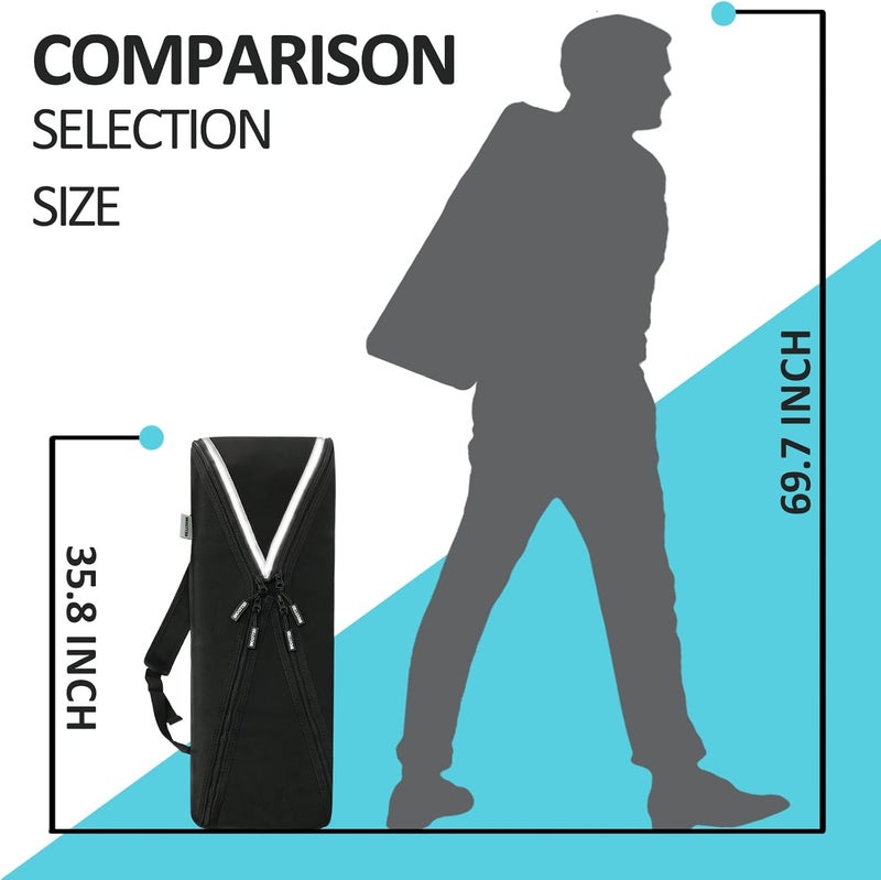 GETTOONE Electronic Keyboard Bag Piano Dust Cover Bag with Adjustable Straps Easy to Carry (M) - Image 3